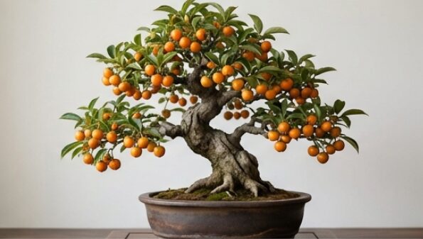 盆栽に適した老爺柿の写真