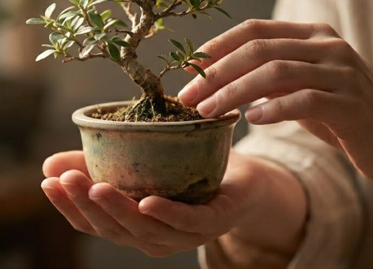 金木犀ミニ盆栽と対話する楽しさ