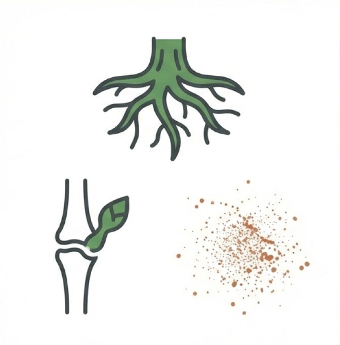 節、微塵、根上がり、頂芽優勢といった盆栽の基本用語の解説画像。