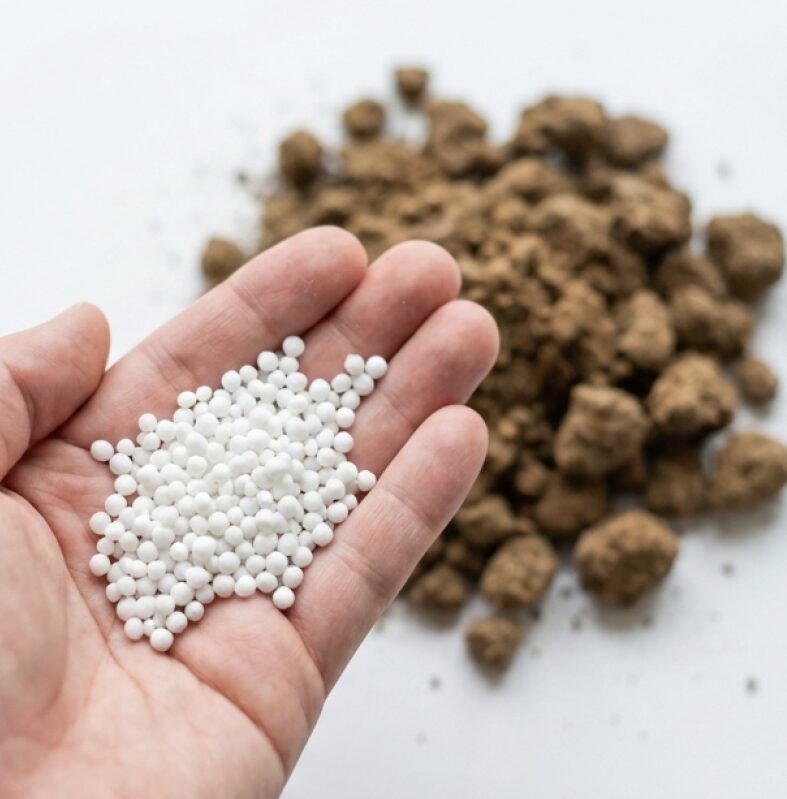 有機肥料（油かす）は虫を呼びやすいため、室内では化成肥料や液体肥料（ハイポネックス等）を選ぶことを推奨する画像。