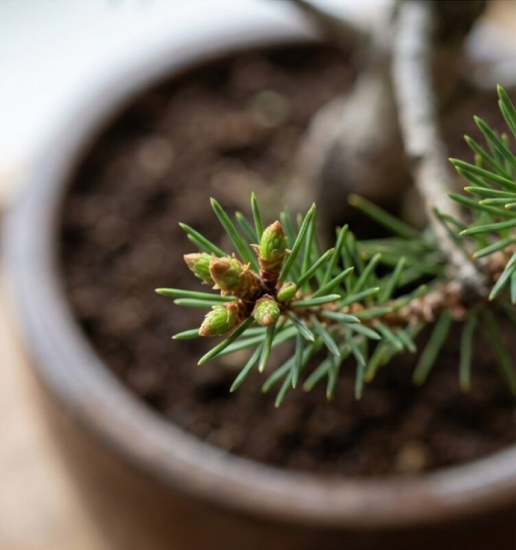 芽切り直後は肥料を一時的に外し、二番芽が動き出してから再開するという引き算のケアについての解説。